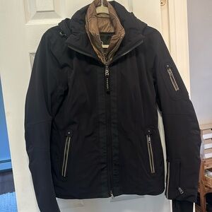 Bogner Women’s Black & Gold Ski Jacket - Size 8